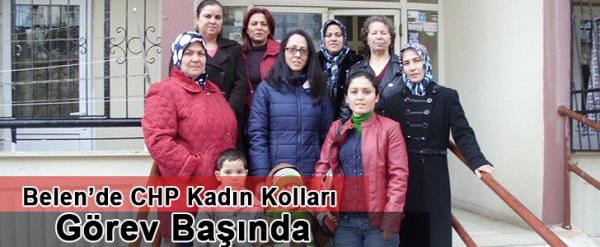 Belen'de CHP Kadın Kolları Görev Başında