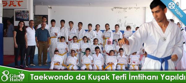 Taekwondo da Kuşak Terfi İmtihanı Yapıldı 