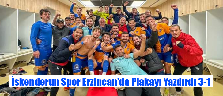 İskenderun Spor Erzincan'da Plakayı Yazdırdı 3-1