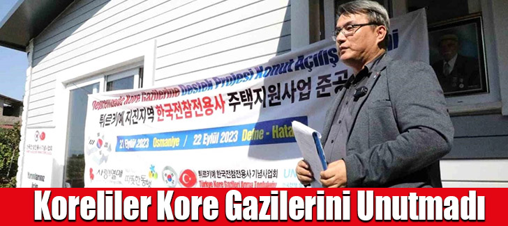 Koreliler Hatay'da Kore gazileri için yeni ev inşa etti