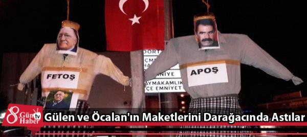 Gülen ve Öcalan'ın Maketlerini Darağacında Astılar 
