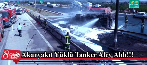 Akaryakıt Yüklü Tanker Alev Aldı!!!