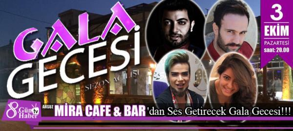 Arsuz Mira Cafe&Bar 'dan Ses Getirecek Gala Gecesi!!!