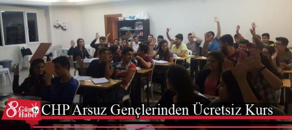 CHP Arsuz Gençlerinden Ücretsiz Kurs