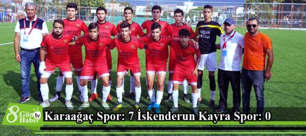 Karaağaç Spor: 7 İskenderun Kayra Spor: 0