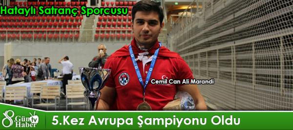 Hataylı Satranç Sporcusu 5.Kez Avrupa Şampiyonu