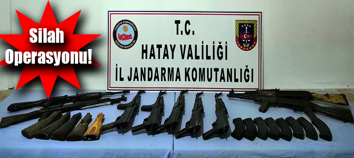 Hatay'da Uzun Namlulu Silah Operasyonu