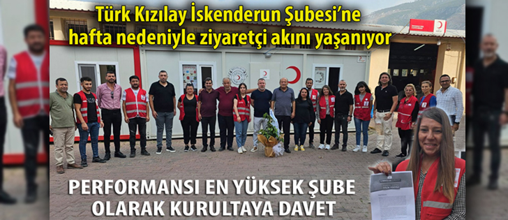 Türk Kızılay İskenderun Şubesi’ne Hafta Nedeniyle Ziyaretçi Akını Yaşanıyor