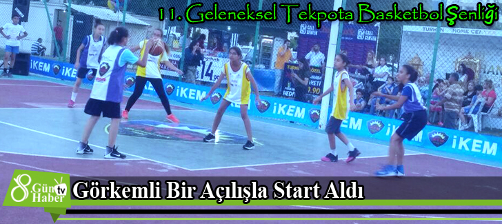 11. Geleneksel Tekpota Basketbol Şenliği Görkemli Bir Açılışla Start Aldı