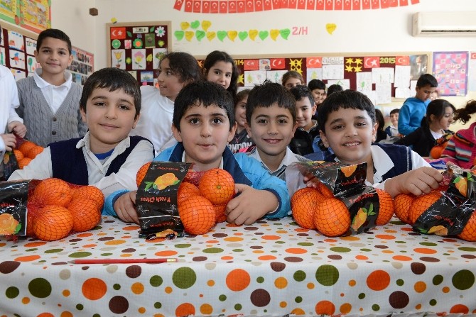 Mersin'de Öğrencilere 100 Tonluk C Vitamini