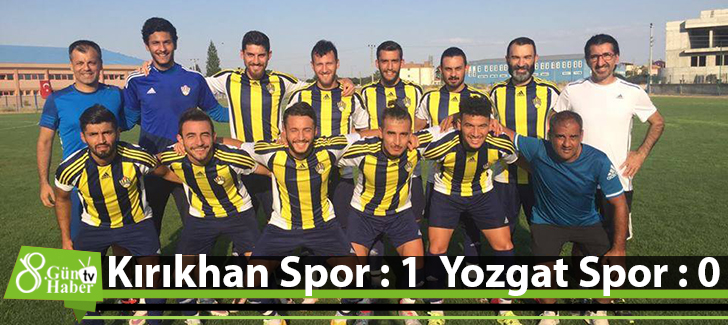 Kırıkhan Spor : 1  Yozgat Spor : 0