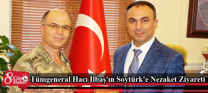 Tümgeneral Hacı İlbaş'ın Soytürk'e Nezaket Ziyareti