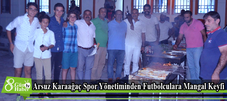 Arsuz Karaağaç Spor Yönetiminden Futbolculara Mangal Keyfi