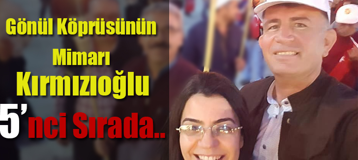 Gönül Köprüsünün Mimarı Kırmızıoğlu 5nci Sırada.. 