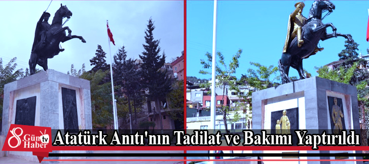 Atatürk Anıtı'nın Tadilat ve Bakımı Yaptırıldı