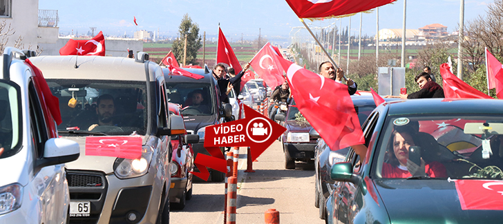  300 Araçlık konvoy Afrin Harekatına Destek Verdi