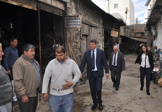 Başkan Turgut'tan Demirci Esnafına Ziyaret