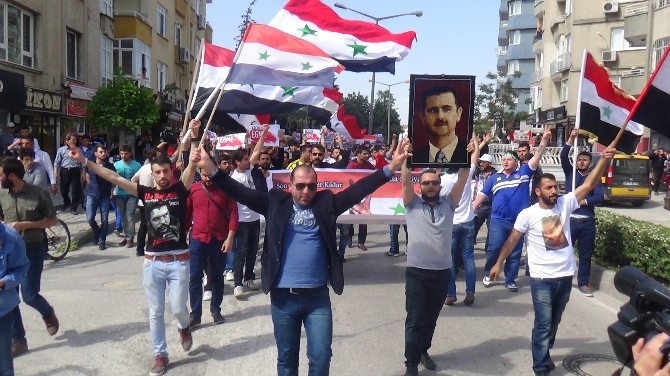 Hatay'daki 1 Mayıs Kutlamaları Esad'a Destek Mitingine Dönüştü