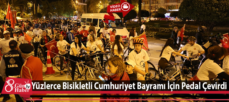 Yüzlerce Bisikletli Cumhuriyet Bayramı İçin Pedal Çevirdi