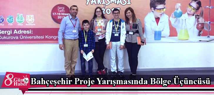 Bahçeşehir Proje Yarışmasında Bölge Üçüncüsü