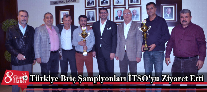 Türkiye Briç Şampiyonları İTSO'yu Ziyaret Etti