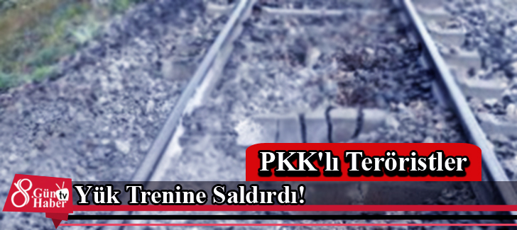 PKK'lı Teröristler Yük Trenine Saldırdı!
