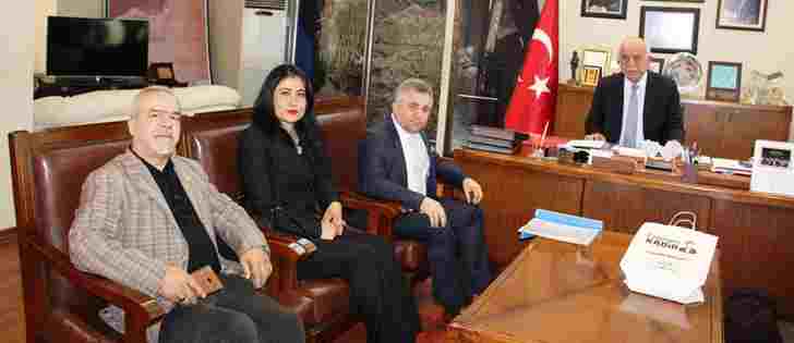 Başkan Seyfi Dingil Konuklarını Makamında Ağırladı