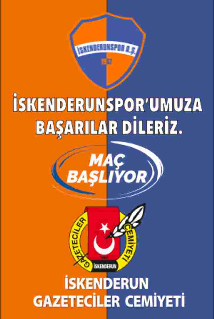 “TURUNCU MAVİ BAYRAK ASARAK SİZDE İSKENDERUN SPORUMUZA DESTEK OLUN”