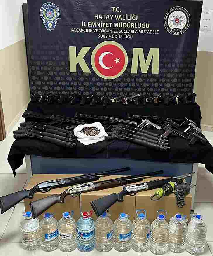 Hatay’da Silah Kaçakçılarına Darbe!