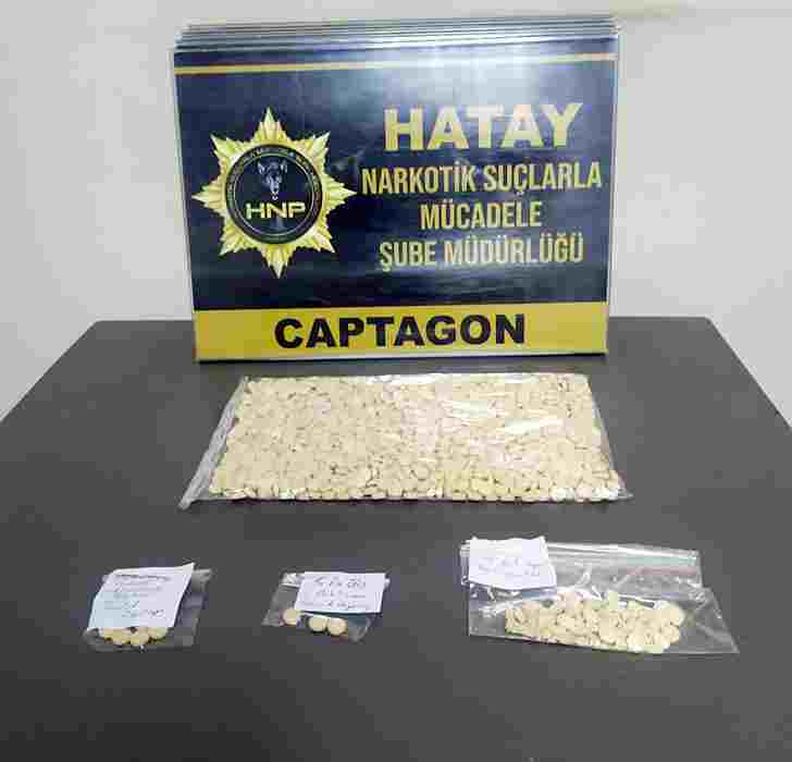 Hatay’da 974 adet uyuşturucu hap ele geçirildi