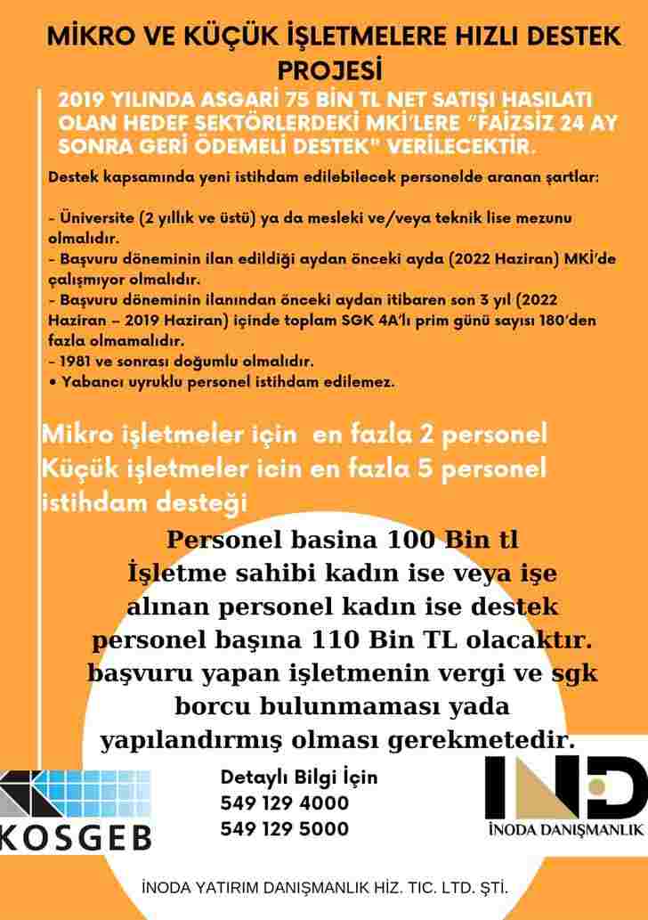 KİM İSTEMEZ Kİ  – KOSGEB ten İŞLETMELERE DESTEK