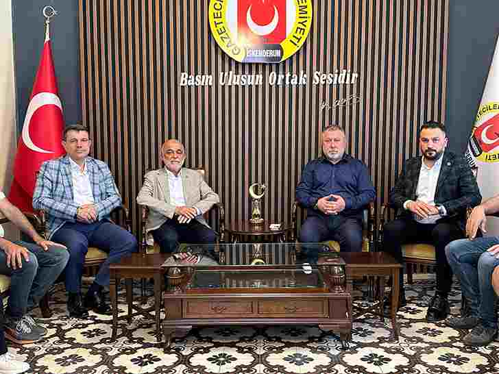 Yeniden Refah Partisi, İskenderun Gazeteciler Cemiyeti’ni Ziyaret etti