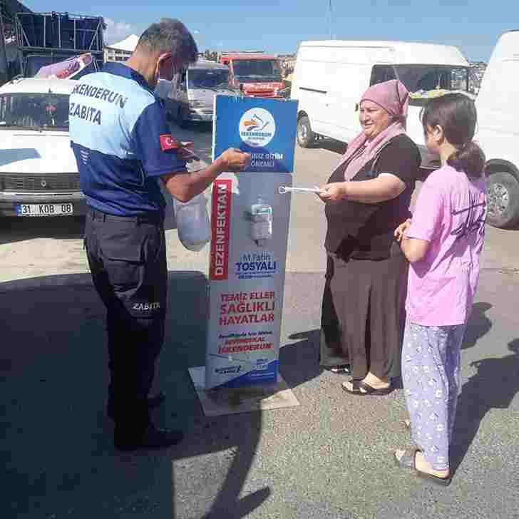 İskenderun Zabıtası Denetimlerini Sürdürüyor