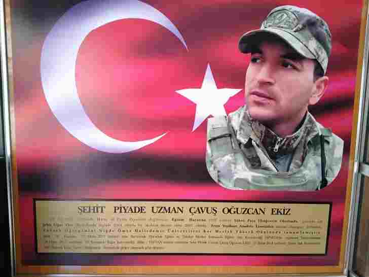 Şehit Oğuzcan Ekizin adı İmam Hatip Ortaokulunda yaşayacak