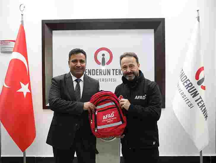 AFAD Hatay İl Müdüründen Rektör Duruel’e Nezaket Ziyareti