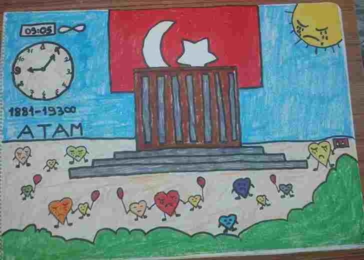 Resim Yarışmasında İlçe Birincisi Oldu