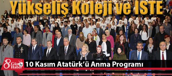 Yükseliş Koleji ve İSTE'de 10 Kasım Atatürk'ü Anma Programı