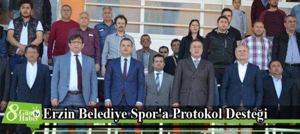 Erzin Belediye Spor'a Protokol Desteği