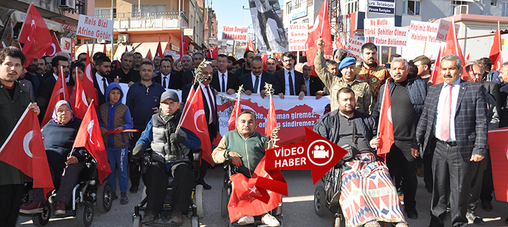 Osmaniye'de 'Zeytin Dalı Harekatı'na destek yürüyüşü