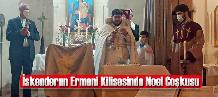  İskenderun Ermeni Kilisesinde Noel Coşkusu