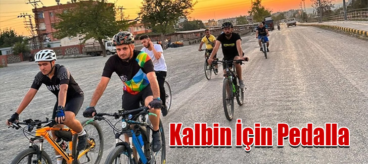 Kalbin İçin Pedalla Grubu, Erzin'de Bisiklet Turu Düzenledi
