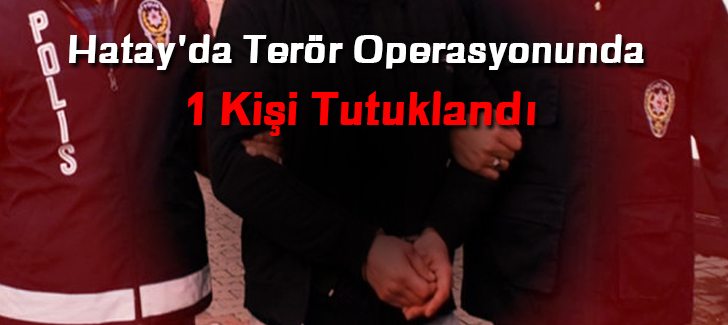 Kırıkhan'da terör operasyonunda 1 kişi tutuklandı