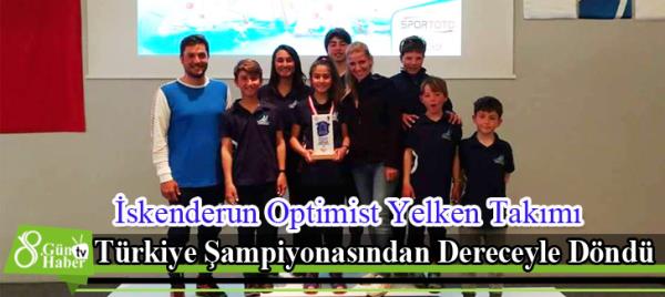 İskenderun Optimist Yelken Takımı Türkiye Şampiyonasından Dereceyle Döndü 