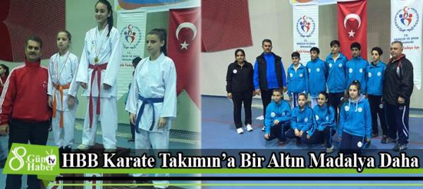 HBB Karate Takımına Bir Altın Madalya Daha