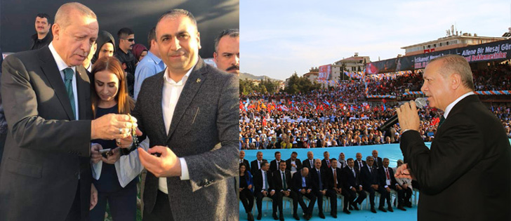 Erdoğan tespihini MHP'li Kaşıkçı'ya verdi