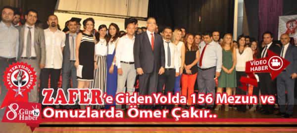 Zafere Giden Yolda 156 Mezun ve Omuzlarda Ömer Çakır.. 