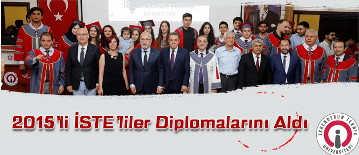 2015li İSTEliler Diplomalarını Aldı