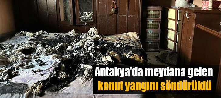 Antakya'da meydana gelen konut yangını söndürüldü