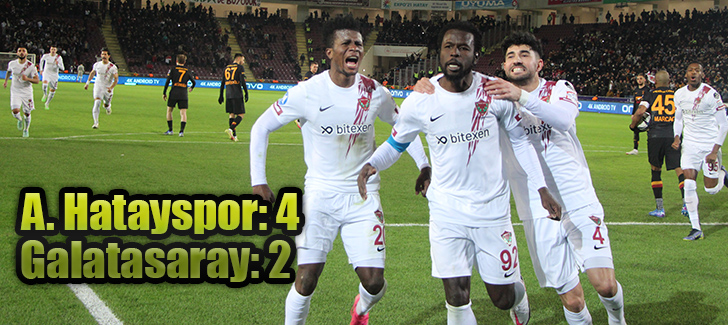 A. Hatayspor: 4 - Galatasaray: 2 