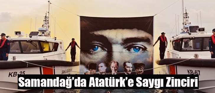 Samandağ’da Atatürk’e Saygı Zinciri